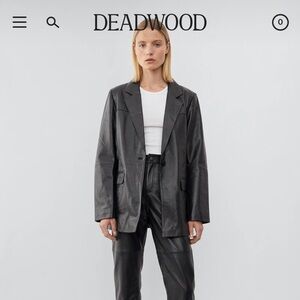NWOT Deadwood Leather Jacket 34 Women’s